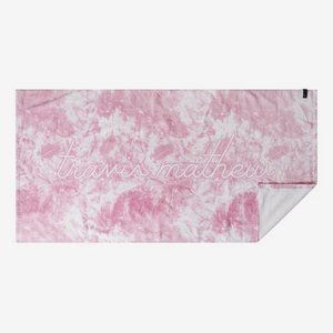 Travis Mathew Fiji Feeling Pink Beach Towel